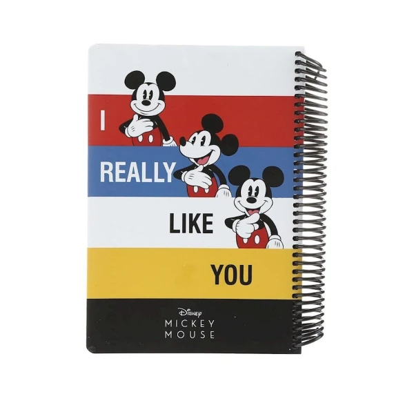 دفتر مشق 100 برگ مدل Mickey حاشیه دار لانگو