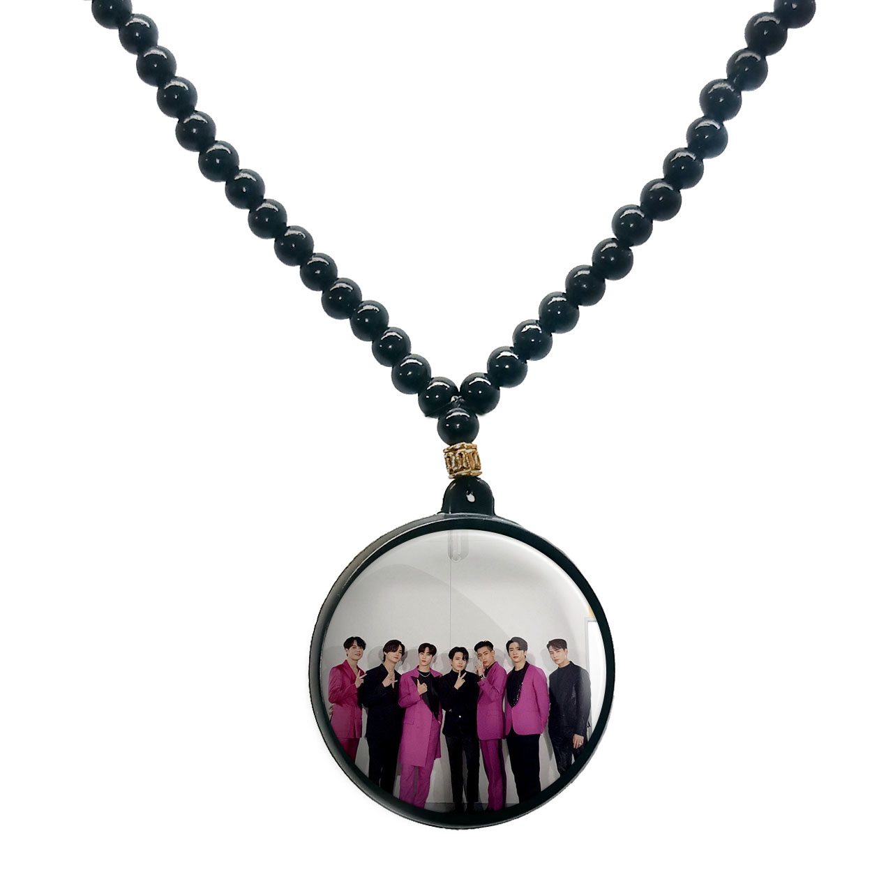 گردنبند پرمانه طرح GOT7 کد pmd.19076مدل دو طرفه