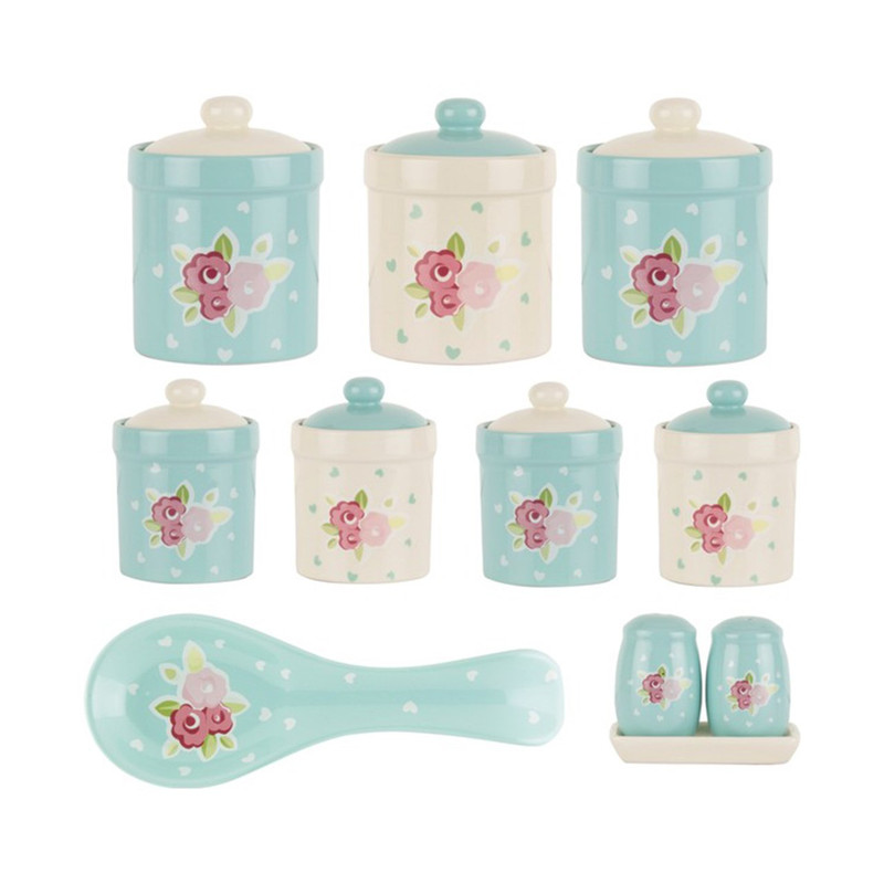 سرویس آشپزخانه 11 پارچه تانتی تونی مدل MINT ROSE