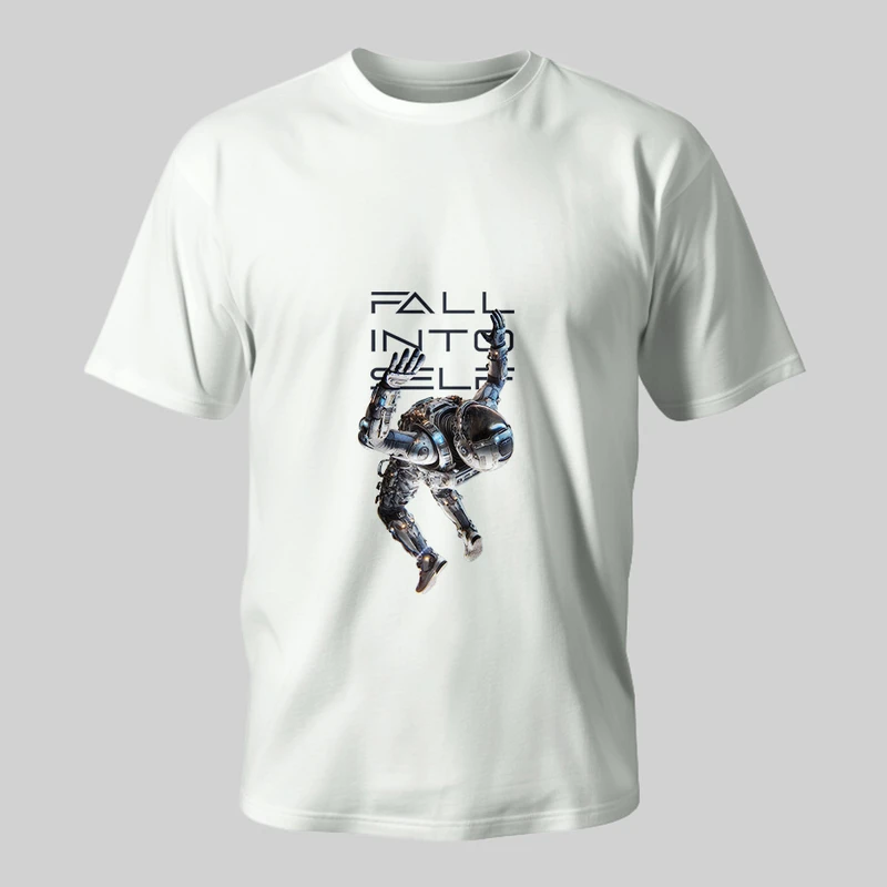 تی شرت آستین کوتاه مردانه مدل فیت طرح Astronaut