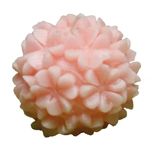 شمع دست ساز مدل گوی شبدر