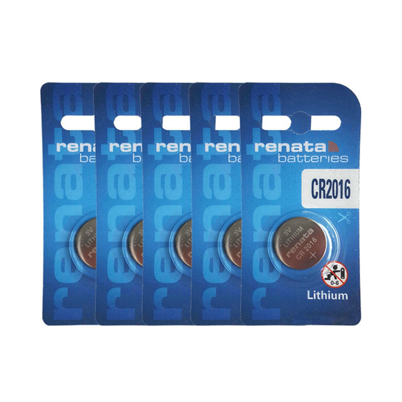 باتری سکه ای رناتا مدل CR2016 بسته 5 عدد