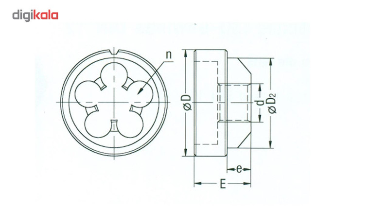 حدیده جی بی ا سایز M15 x 1 - 6g حدیده جی بی ا سایز M15 x 1 - 6g