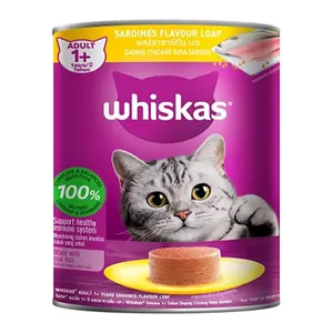 کنسرو غذای گربه بالغ ویسکاس مدل پته طعم ماهی ساردین وزن 400 گرم