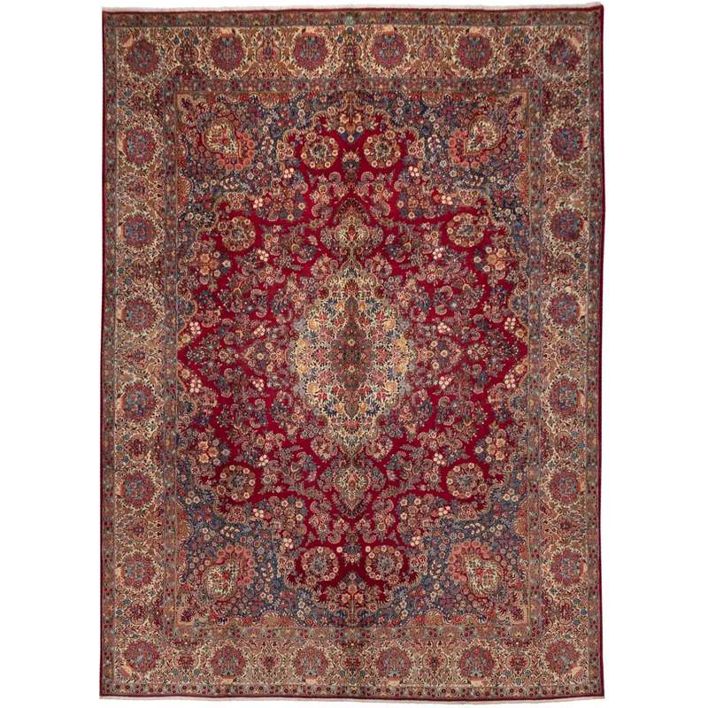 فرش قدیمی دستباف یازده و نیم متری سی پرشیا کد 187305