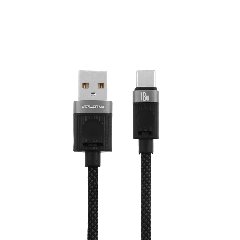 کابل تبدیل USB-A به USB-C وی آی پلاتینا مدل BC90C طول 1.2 متر