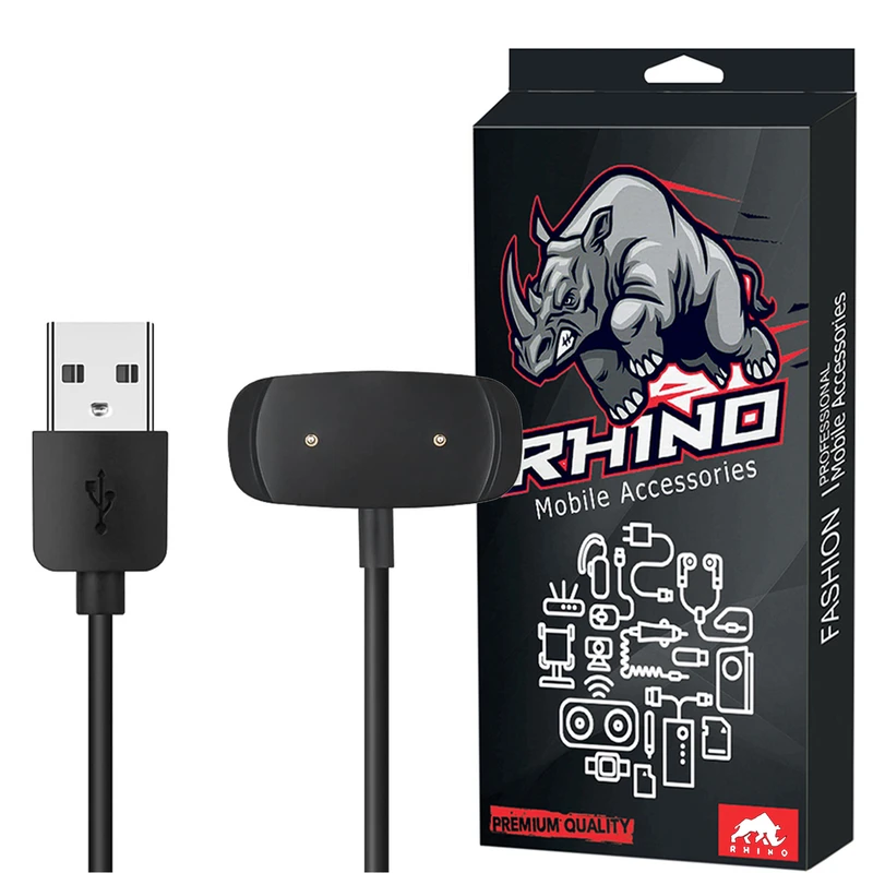 کابل شارژ راینو مدل Charger مناسب برای مچ بند هوشمند امیزفیت Bip U / Bip U Pro