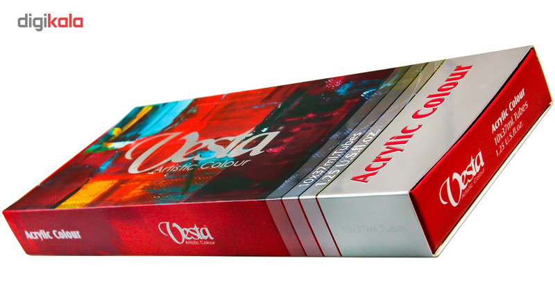 رنگ اکریلیک 10 رنگ وستا حجم 37 میلی لیتر رنگ اکریلیک 10 رنگ وستا حجم 37 میلی لیتر