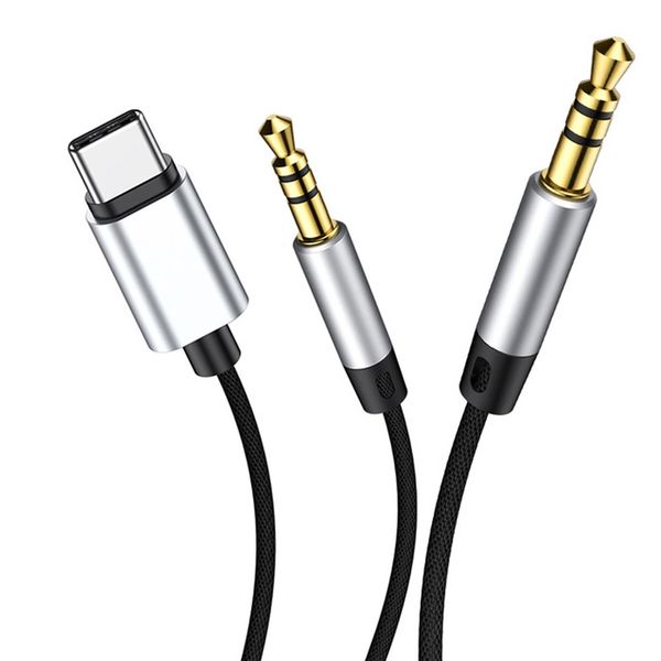 کابل تبدیل USB-C به جک 3.5 میلی متری باسئوس مدل L38 به طول 1.2 متر کابل تبدیل USB-C به جک 3.5 میلی متری باسئوس مدل L38 به طول 1.2 متر
