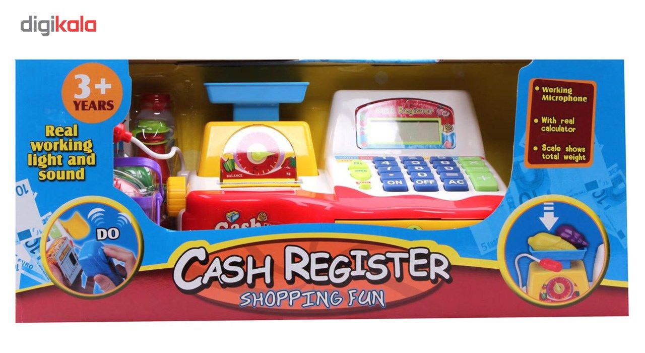 صندوق فروشگاهی اسباب بازی مدل Cash Register Red