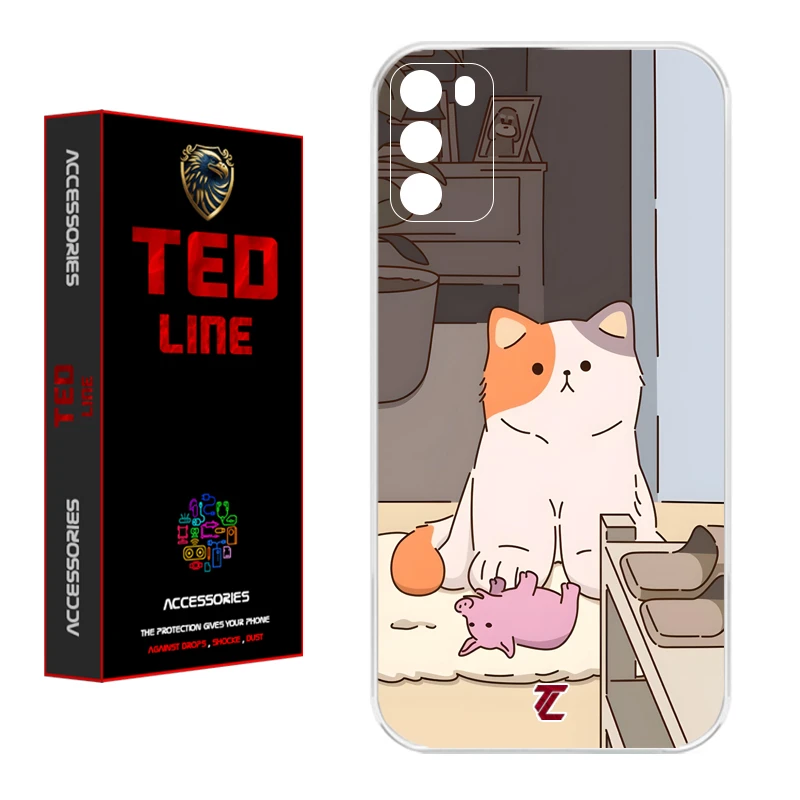 کاور تدلاین طرح گربه کد 1192 مناسب برای گوشی موبایل شیائومی Poco M3