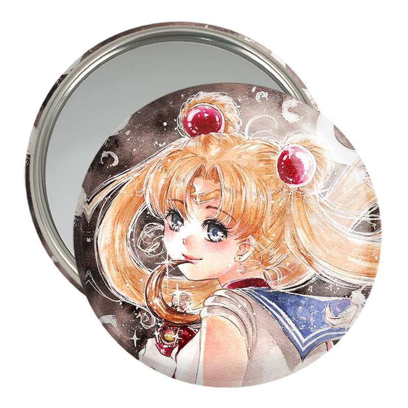 آینه جیبی خندالو مدل اوساگی تسوکینو انیمه سیلور مون Sailor Moon  کد 17433