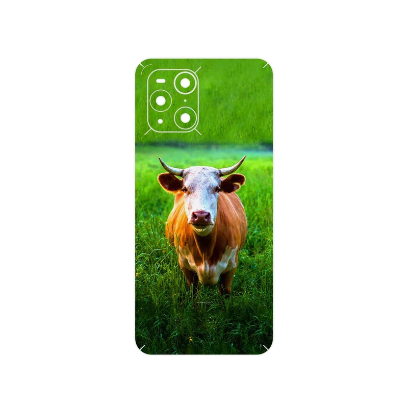 برچسب پوششی ماهوت مدل Cow مناسب برای گوشی موبایل اپو Find X3 Pro