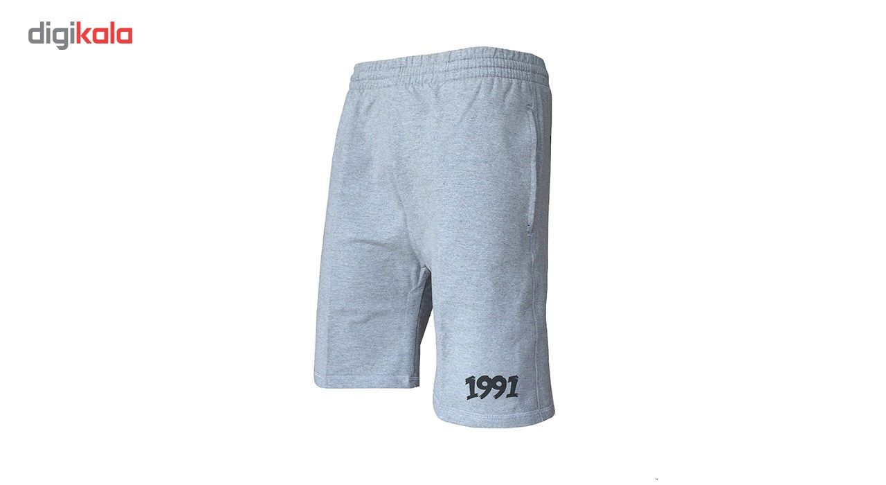 شلوارک ورزشی مردانه 1991 اس دبلیو مدل shorts Simplex Gray -  - 3