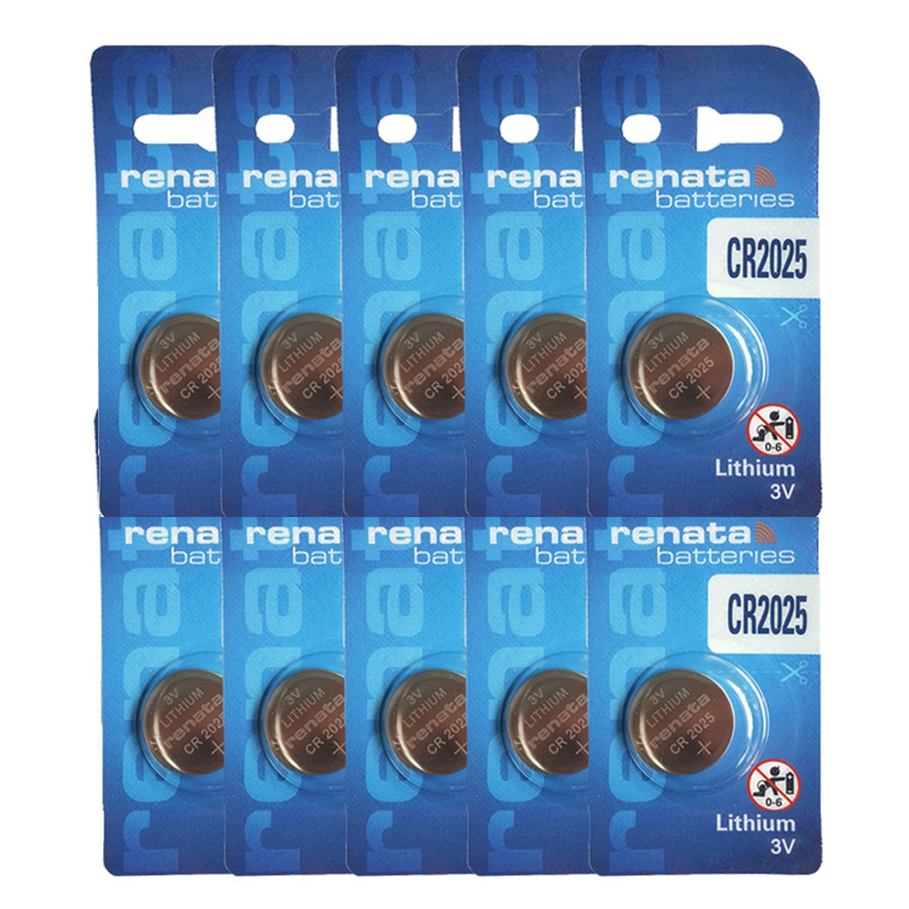 باتری سکه ای رناتا مدل CR2025 بسته 10 عددی