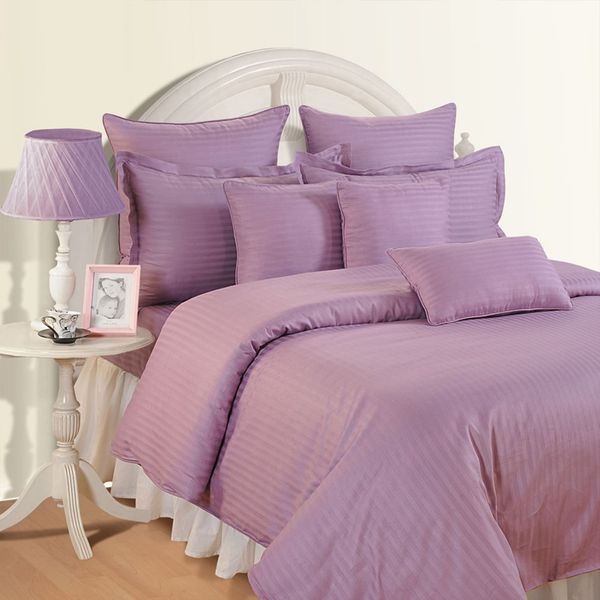 سرویس ملحفه دو نفره 4 تکه ساوایام هند مدل BSS Q SO PURPLE
