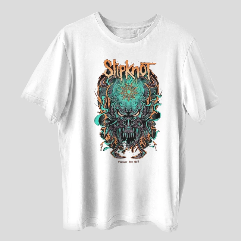 تی شرت آستین کوتاه مردانه مدل اسکلت اسلیپ نات متال کد z197