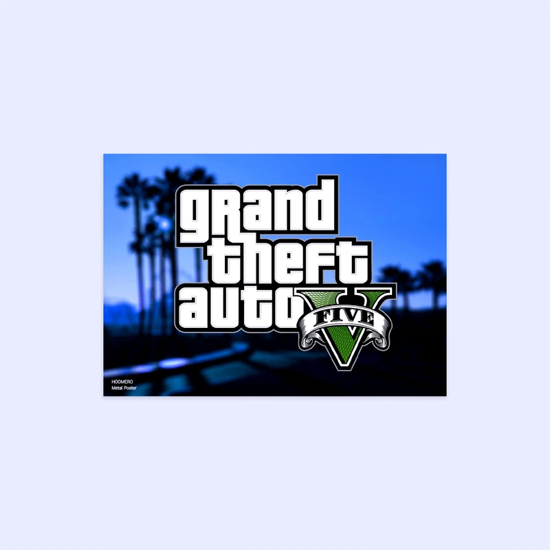 پوستر هومرو مدل فلزی طرح GTA کد PS533
