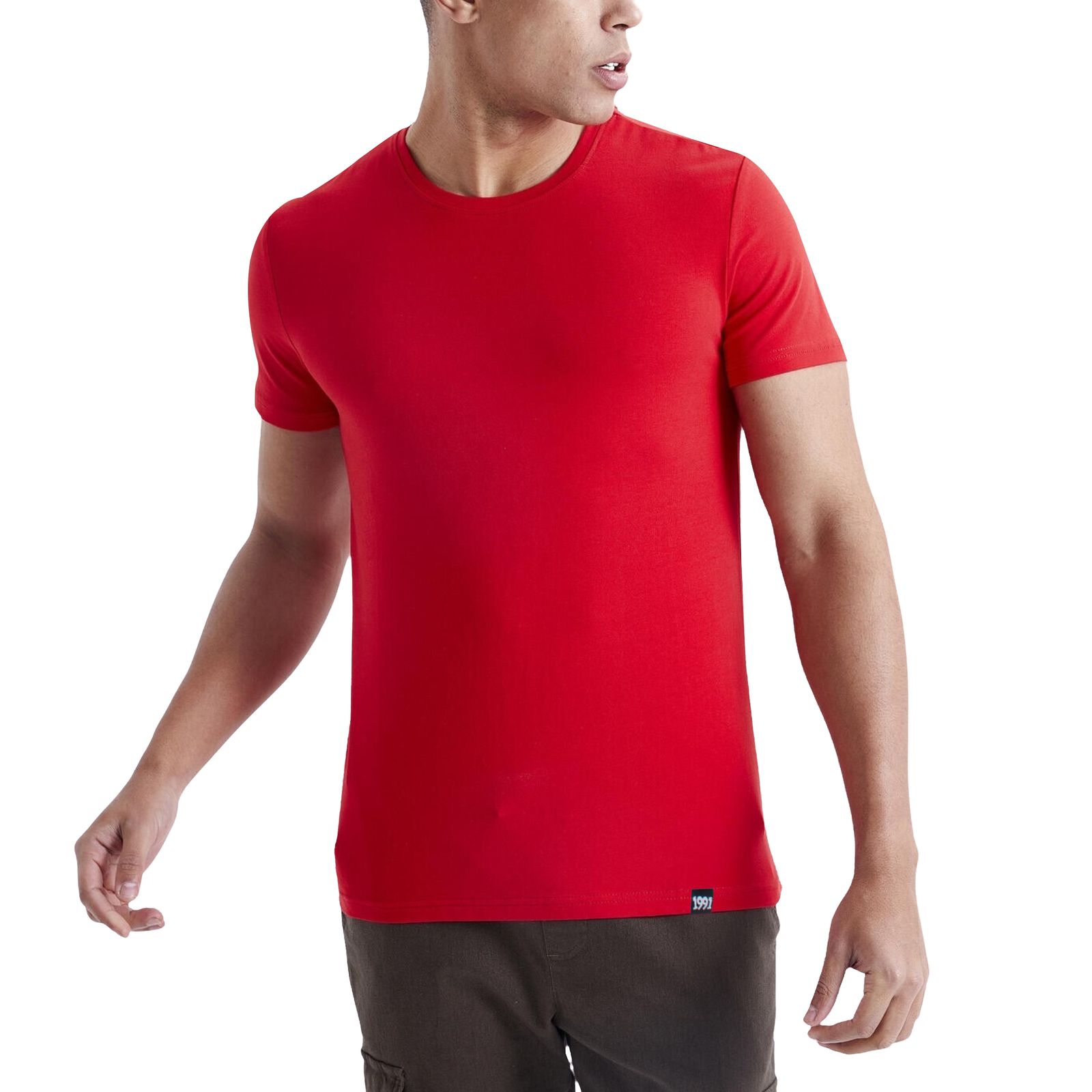 تی شرت آستین کوتاه مردانه نوزده نودیک مدل TS01 R -  - 6