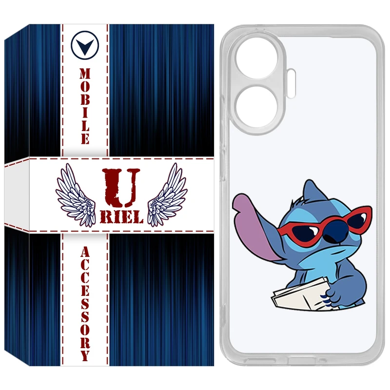 کاور یوریل مدل Clear کد 69 طرح استیچ مناسب برای گوشی موبایل شیائومی Poco F7