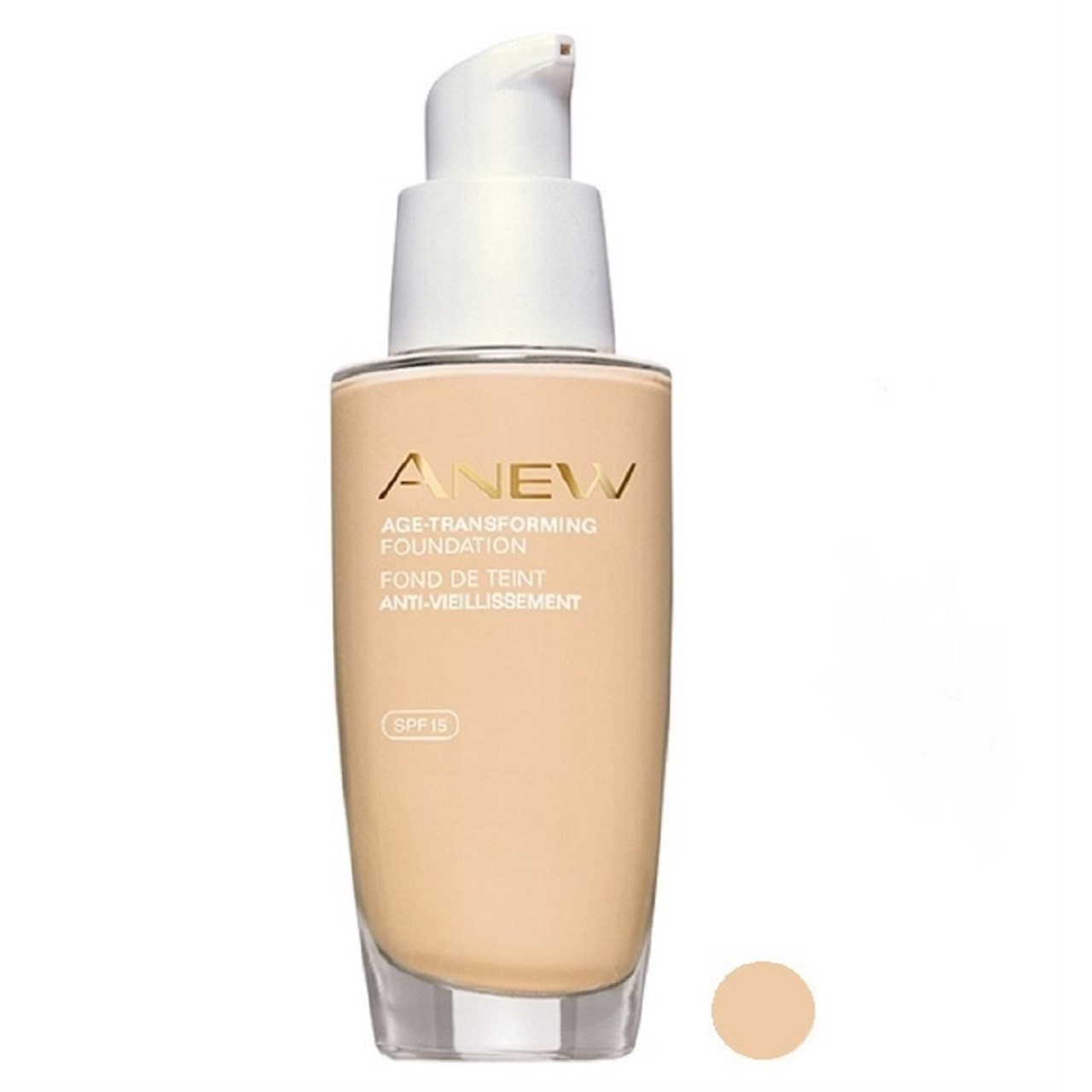 کرم پودرآون مدل Anew Age Transforming Foundation رنگ Natural Beige