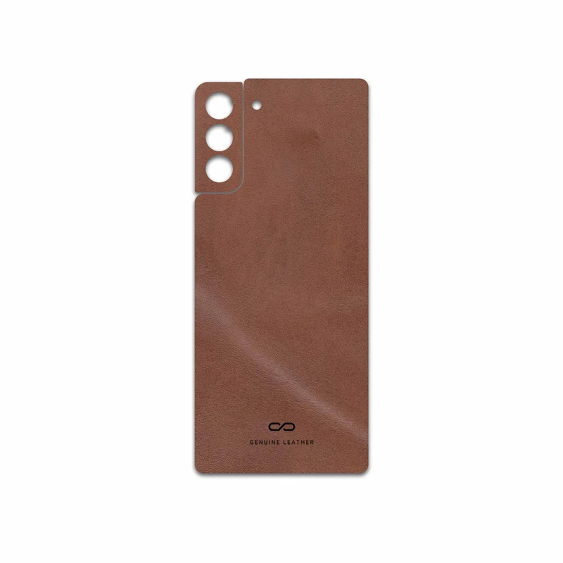 برچسب پوششی ماهوت مدل Matte-Natural-Leather مناسب برای گوشی موبایل سامسونگ Galaxy S21 Plus 5G