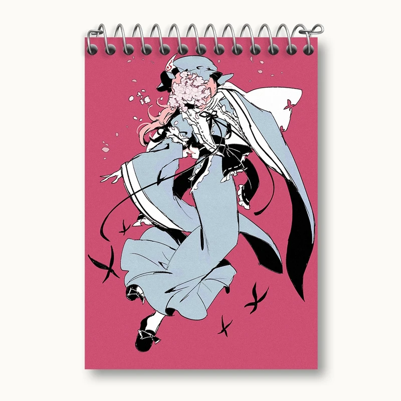 دفتر یادداشت 50 برگ خندالو مدل بازی توهو (Touhou) کد 35784