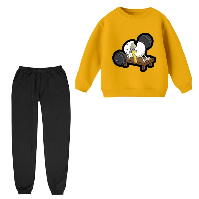 ست سویشرت و شلوار راحتی بچگانه مدل تخم مرغ ورزشکار