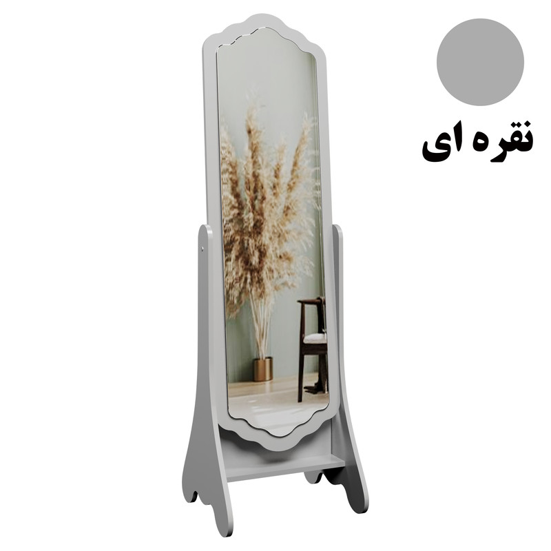 آینه وینه چوب مدل قدی فلورا