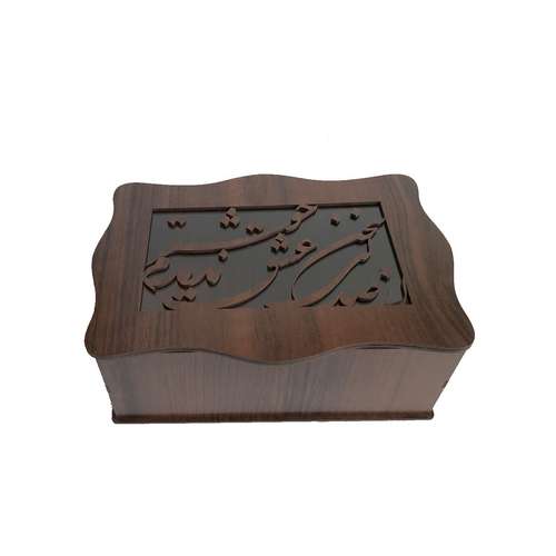 جعبه کادویی چوبی گالری هلیس مدل خطاطی