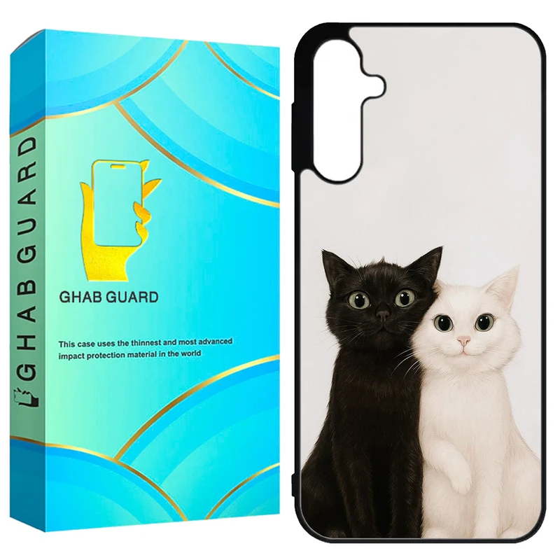 کاور قاب گارد طرح گربه مدل GCHPA55 مناسب برای گوشی موبایل سامسونگ Galaxy A55 5G