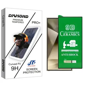 محافظ صفحه نمایش سرامیکی جی اف مدل Diamond مناسب برای گوشی موبایل سامسونگ Galaxy S24 Ultra