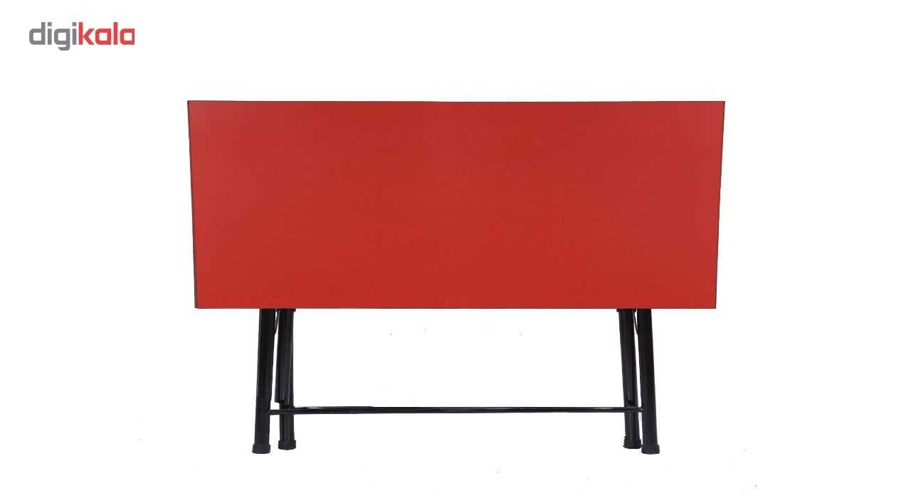 میز تحریر تاشو و تنظیم شو یاس قرمز تک