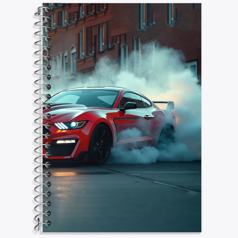 دفتر زبان 50 برگ خندالو مدل سه خط طرح ماشین اسپرت کد F5212