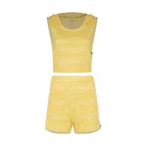 ست تاپ و شلوارک ورزشی زنانه پاتیک مدل کلاه دار 18827