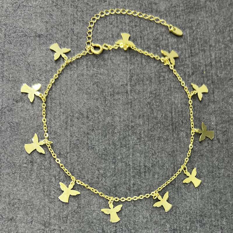 پابند نقره زنانه گیرا مدل 576 پابند نقره زنانه گیرا مدل 576