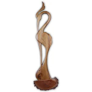 مجسمه گالری روح چوب طرح لک لک مدل sowag-wa-013