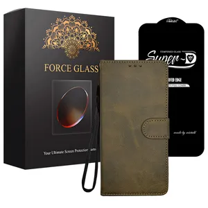 محافظ صفحه نمایش فورس گلس مدل M_SUDKIF مناسب برای گوشی موبایل سامسونگ Galaxy A06 به همراه کیف کلاسوری