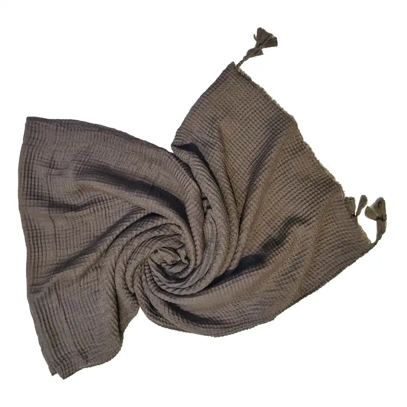 شال زنانه مدل پلیسه ذرتی