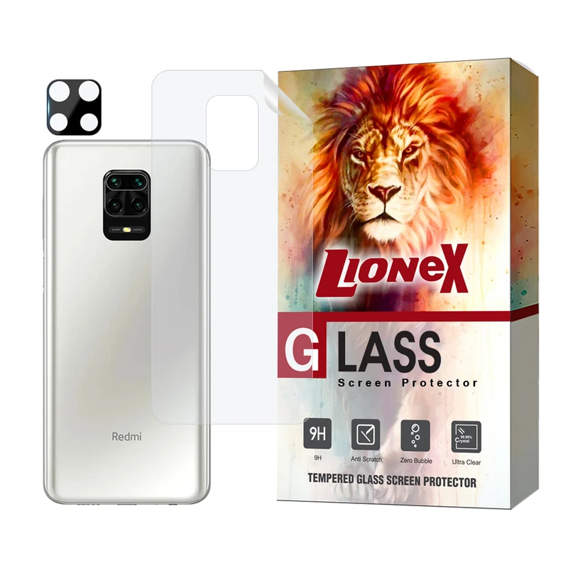 محافظ پشت گوشی لایونکس مدل MTBFULL مناسب برای گوشی موبایل شیائومی Redmi Note 9 Pro / Note 9S / Note 9 Pro Max به همراه محافظ لنز