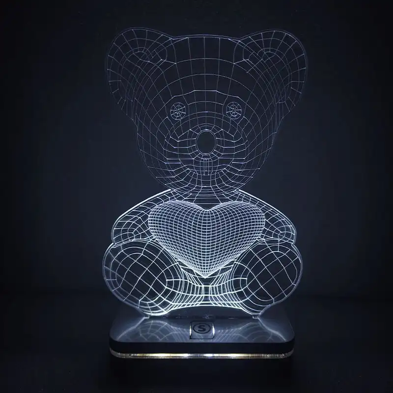 چراغ خواب سان لیزر طرح خرسی مدل هفت رنگ