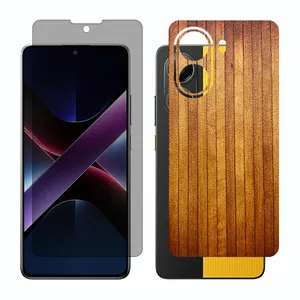 Glass Together model privacy screen protector suitable for Xiaomi Poco X7 Pro mobile phone with back cover sticker