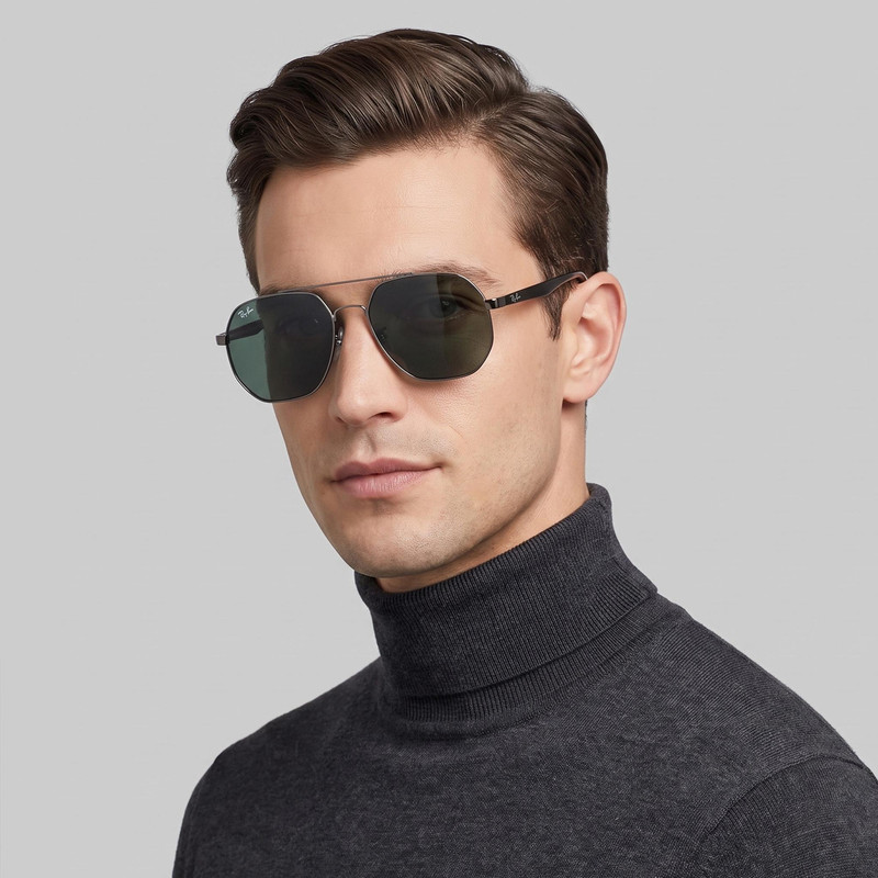 عینک آفتابی خلبانی (Aviator) ری بن مدل RB3714-004-42