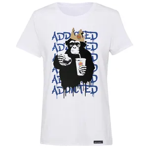 تی شرت آستین کوتاه زنانه 27 مدل Addicted Gallery کد MH1402