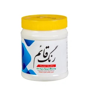 رنگ نیم پلاستیک سفید مات قائم مدل super وزن 1 کیلوگرم