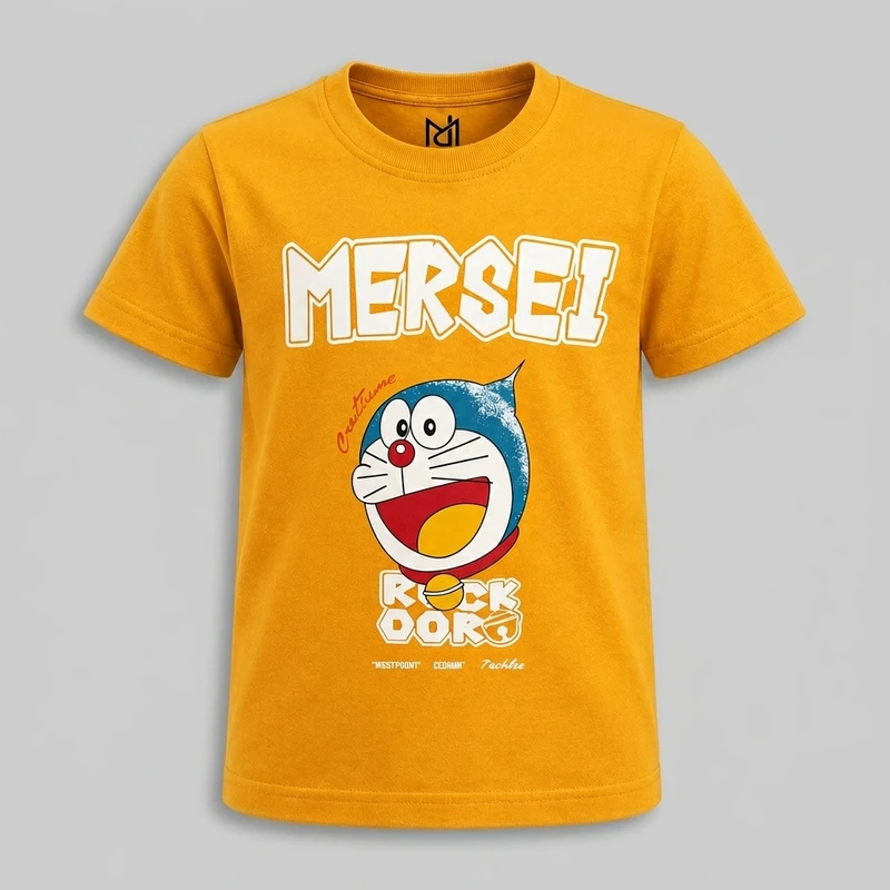 تیشرت آستین کوتاه پسرانه مدل گربه MERSEI