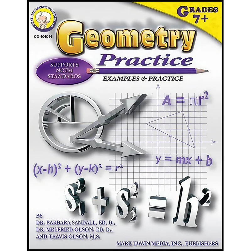 کتاب Geometry Practice, Grades 7 اثر جمعي از نويسندگان انتشارات Mark Twain Media