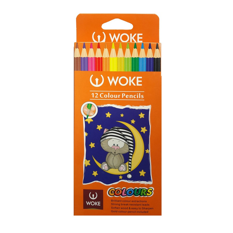 مداد رنگی 12 رنگ وک مدل double12 کد 007 بسته 2 عددی