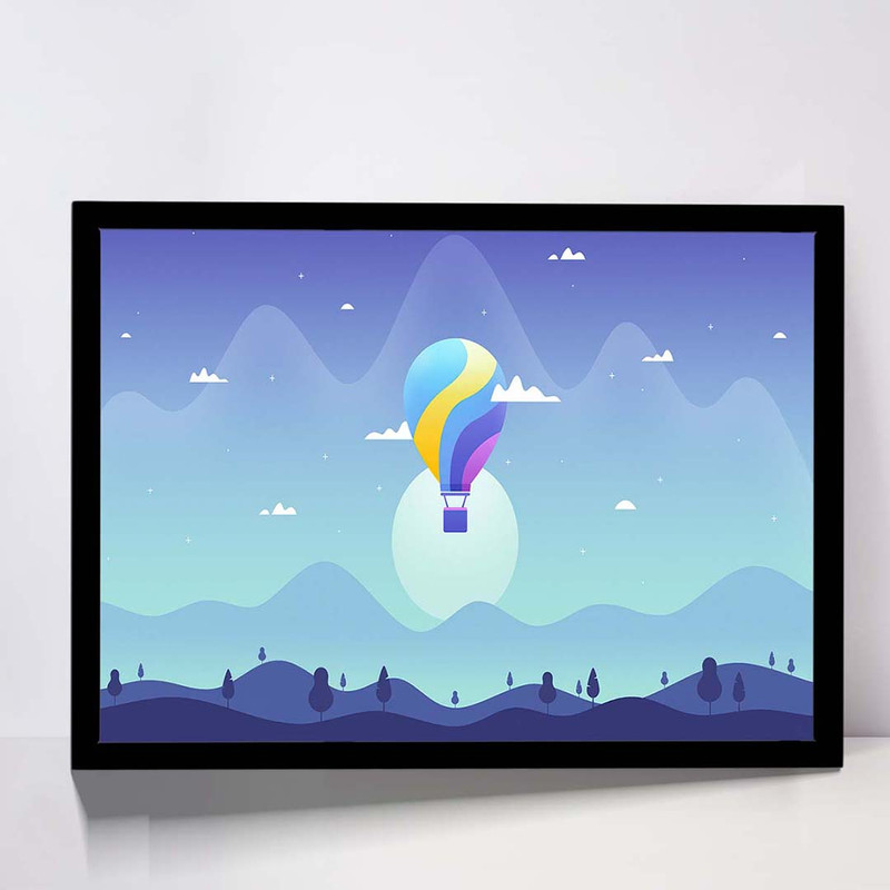 تابلو مدل air balloon journey minimal کد F-10020