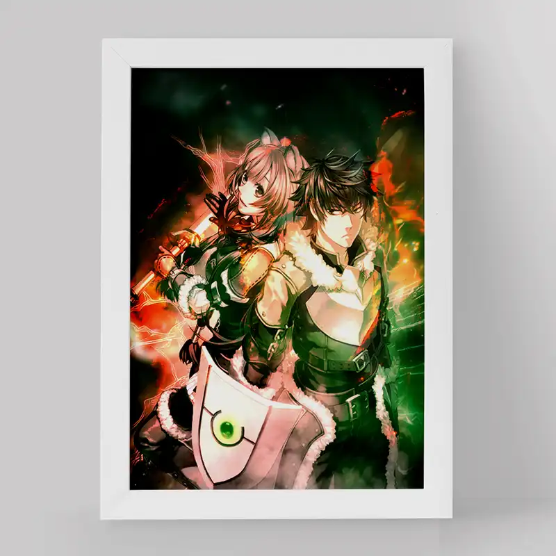 تابلو خندالو مدل نائوفومی و رافتالیا انیمه ظهور قهرمان سپر کد 15965